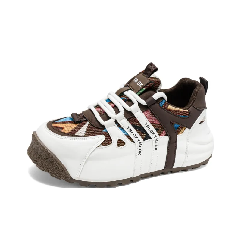 Wooden Rabbit Cushioning, Slip Resistant, Abrasion Resistant, Height Increasing Low Top Casual Shoes Men's-11