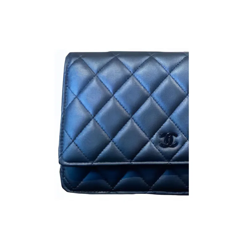 CHANEL WOC Lambskin Portable Crossbody Bag, Shoulder Bag Women's Black-1
