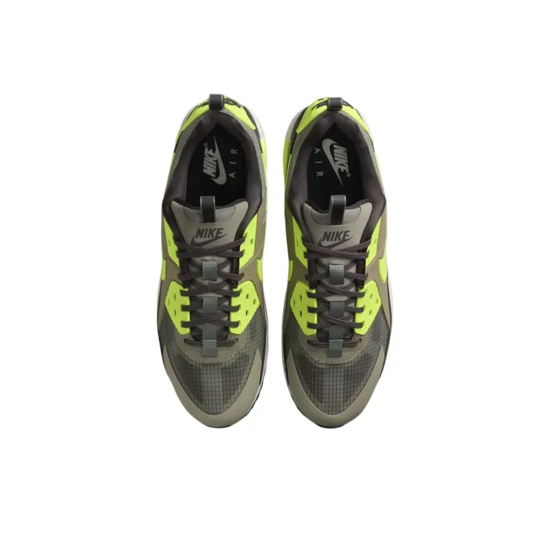 Nike Air Max 90 Anti Slip Wear Resistant Low Top Casual Running Shoes Men's Green-3