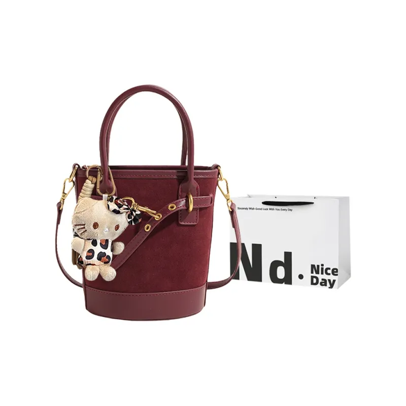SWIMADE PU With Suede Shoulder Bag, Crossbody Bag, Handbag Regular Women's Black/Burgundy/Coffee/Brown-25