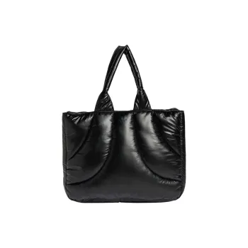 Adidas Polyurethane Tote Bag, Shopping Bag, Shoulder Bag, Handbag Regular Unisex Black
