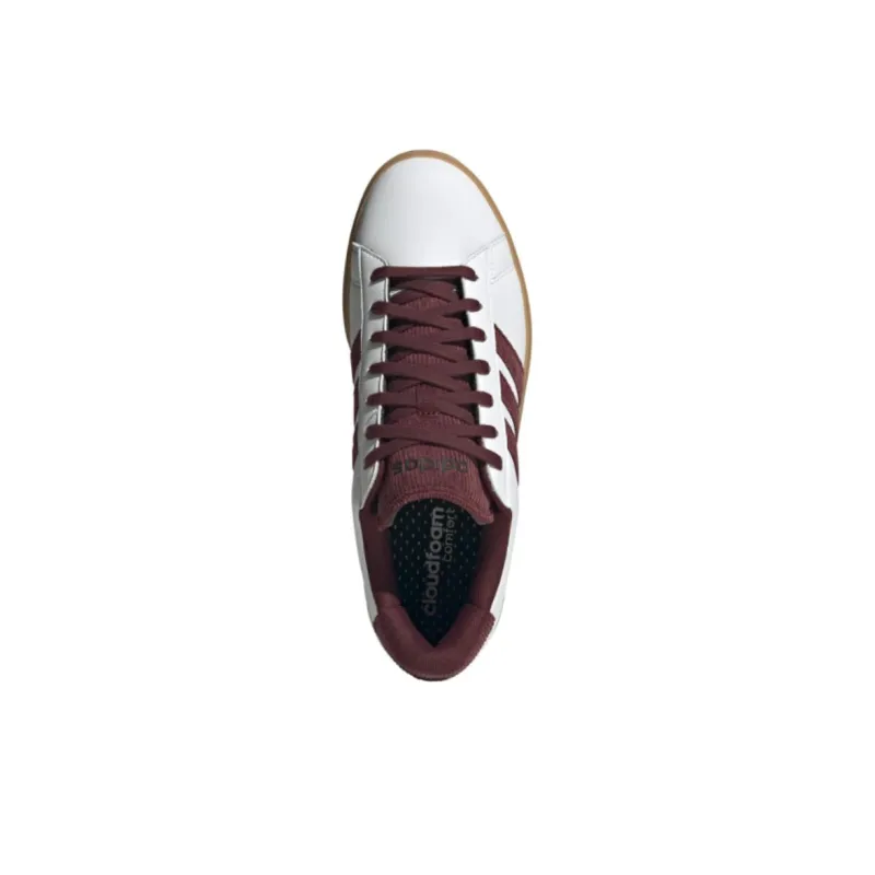 Adidas GRAND COURT 2.0 Anti Slip Wear Resistant Low Top Skateboard Shoes Men's White-4