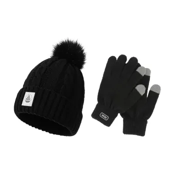 PEAK Polyester Beanie Glove Two-Piece Set Unisex
