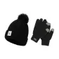 Black Hats & Caps+Black Gloves