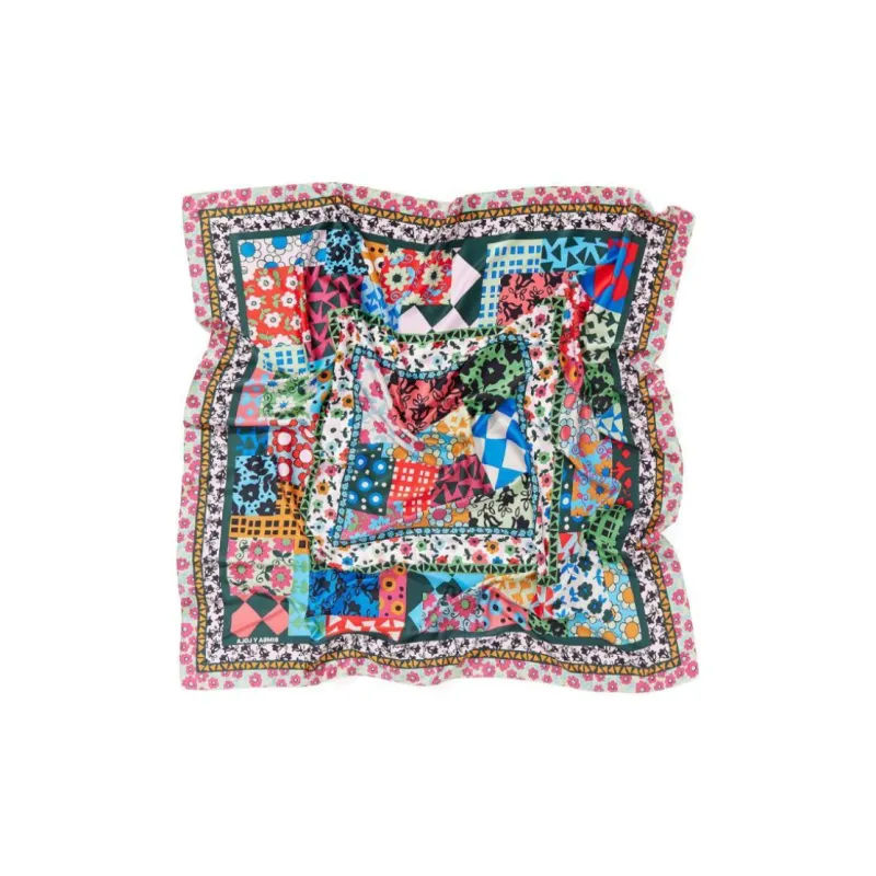 Bimba Y Lola Patchwork Scarf-2