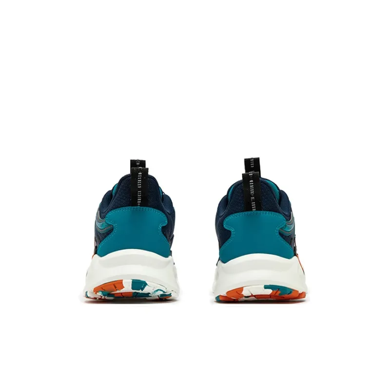 XTEP Anti Slip Wear Resistant Low Top Kids Lifestyle Shoes Night Blue Lake Blue Teenagers-2