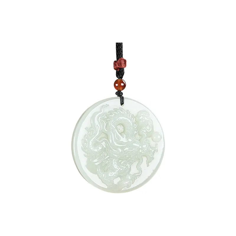 Shujie Hetian Jade Necklaces White Jade Unisex-0