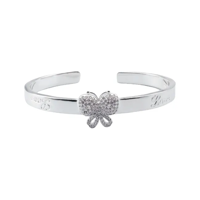 CUTE DAME S999 Sterling Silver Bracelets Women's Silver-0