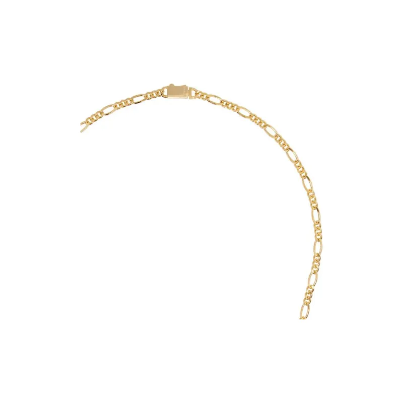 Numbering Brass With Rhodium Plating Necklaces Men's Gold-1