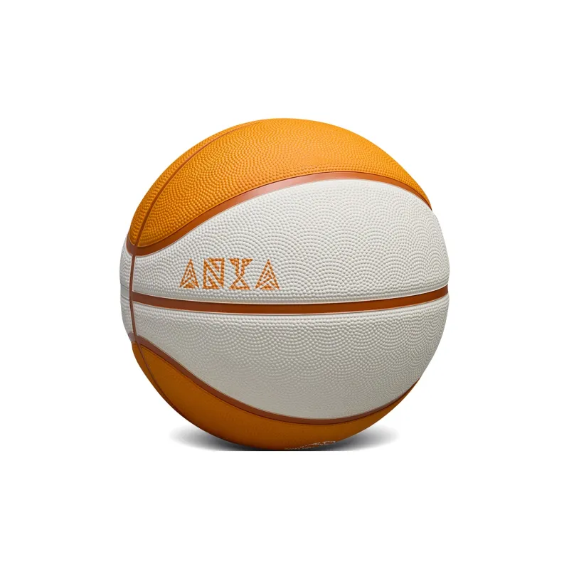 Anta Irving Series Rubber Basketball Orange White Size 5 Ball, Size 7 Ball Training Competition Unisex-1