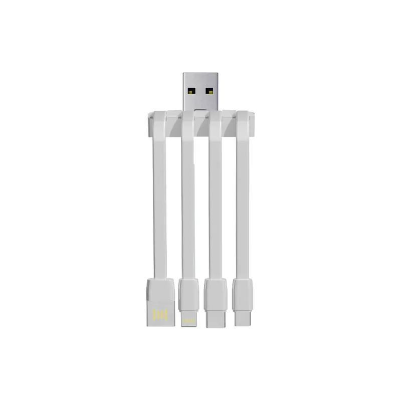 Niurui 1 to 4 Cable Approx. 9cm All in one Built in Cable Power Bank With Spare Cable-2