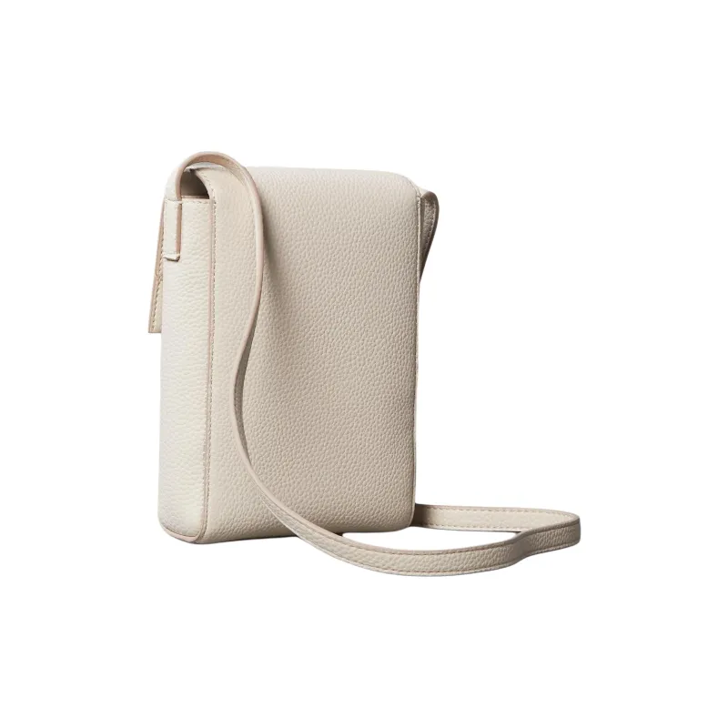 CALVIN KLEIN Minimal Collection Polyurethane Cell Phone Pouch Shoulder Bag Crossbody Bag Women's White-1