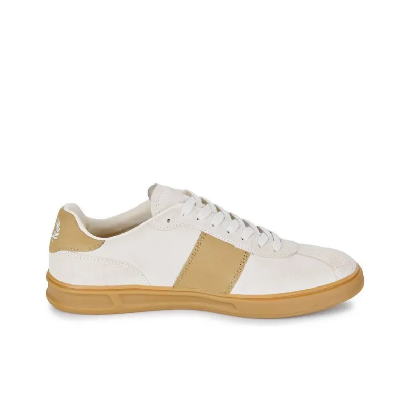 FRED PERRY Low Top Skateboard Shoes Unisex Natural-1
