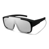 Black Frame with Mirrored Lens[Wearable Myopia Glasses]