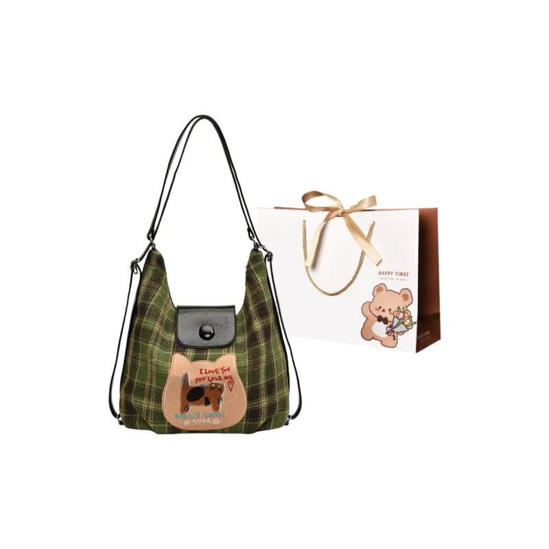 ERANGBEAR Canvas Canvas Bag Backpack Shoulder Bag Regular Women's Multicolor-0