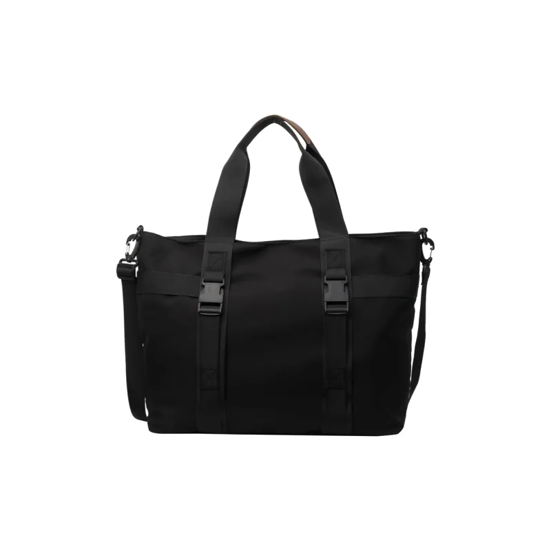 Yalu Canvas Bag, Handbag Regular Women's Black/White/Brown-0