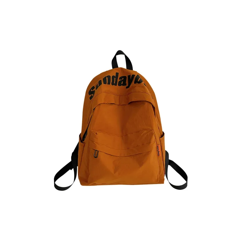 ADOONGA Nylon Backpack Unisex Black-15