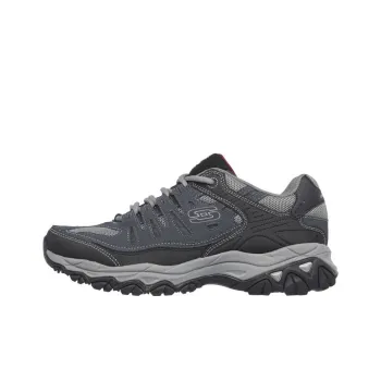 Skechers After Burn Anti-Slip Wear-Resistant Low-Top Casual Shoes Men's Black Blue