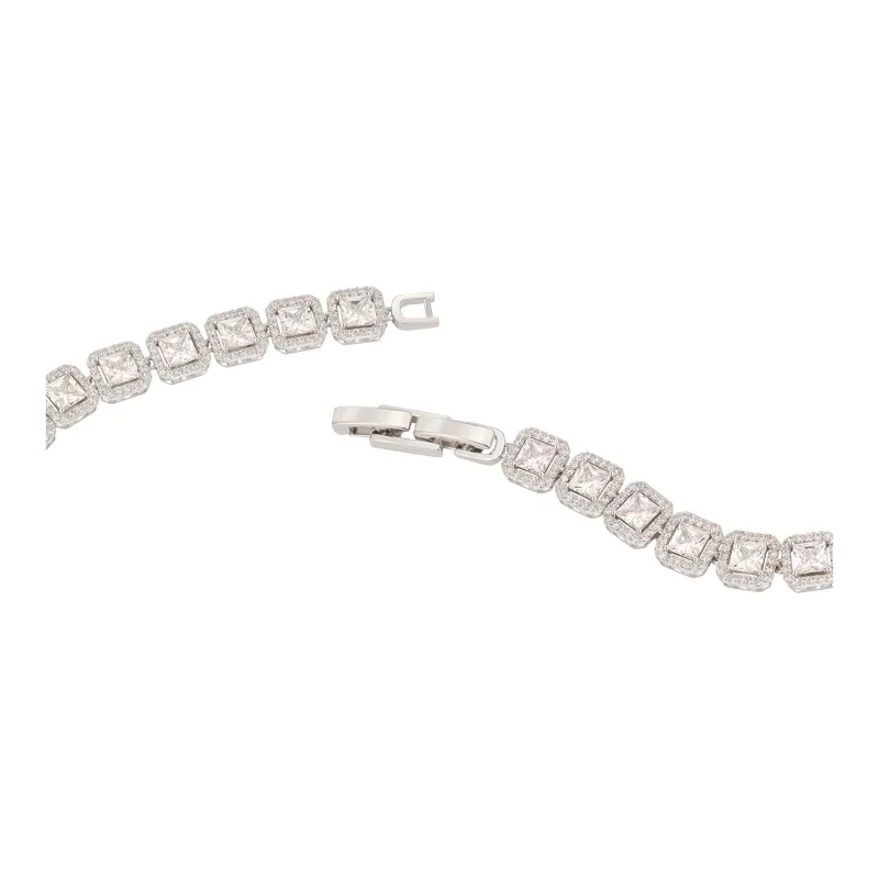 AJIDOU Alloy + Cubic Zirconia Bracelets Women's-1