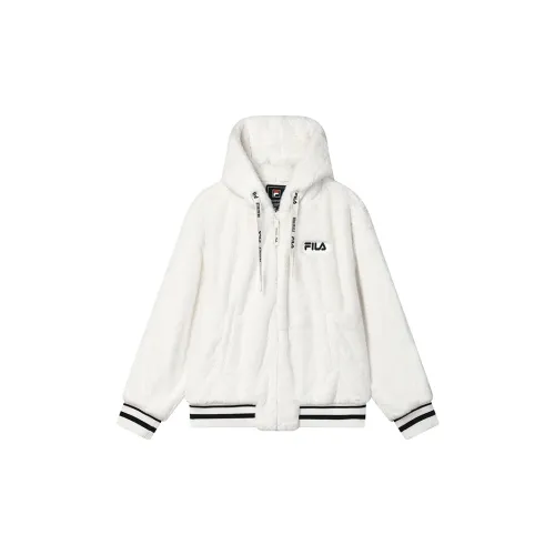 FILA Velvet-feel Coat Women's Cloud White