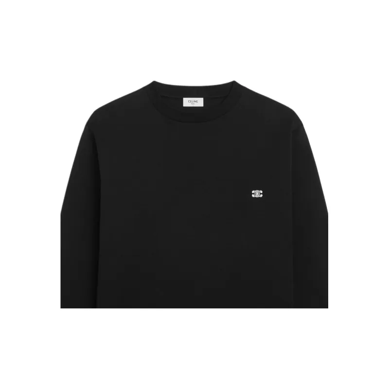 CELINE Triomphe T shirt In Cotton Jersey-7