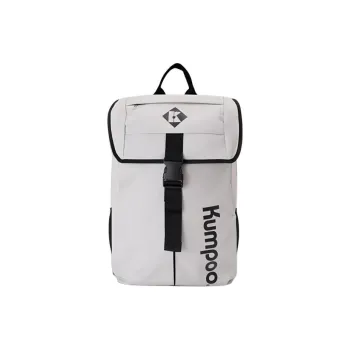 KUMPOO Badminton Bags 3 Pack Minimalist Style Sports Fashion Backpack White Gray Unisex Independent Shoe Compartment