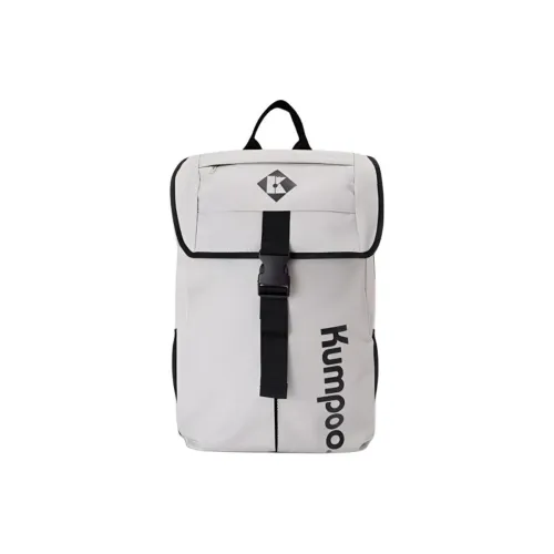 KUMPOO Badminton Bags 3 Pack Minimalist Style Sports Fashion Backpack White Gray Unisex Independent Shoe Compartment