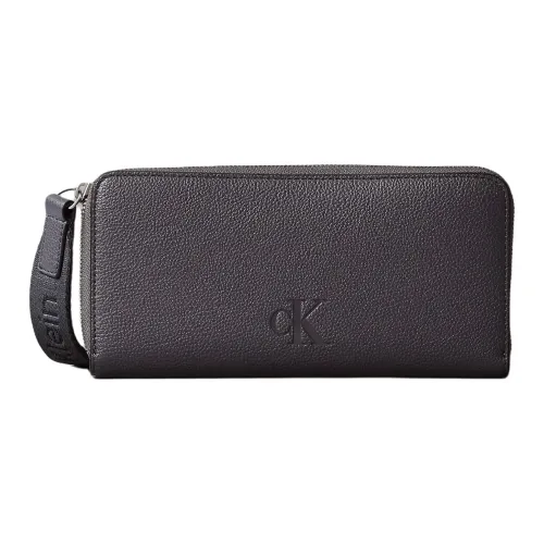 CALVIN contrast All Artificial Leather Wallet Women's Gray Black