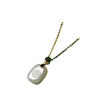 Andaozi Necklaces White Jade Women's