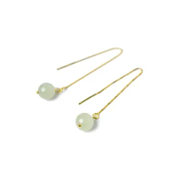 Tokai Family Jade Drop Earrings Green Jade Women's
