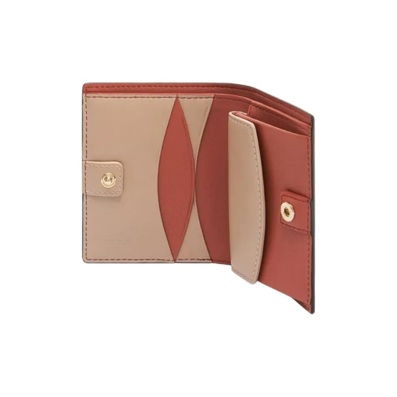 Furla Luna Calfskin Wallet Women's Orange-2
