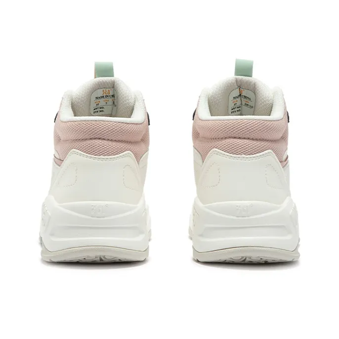 361° Thermal Cushioning Coverage High Top Skateboard Shoes Women's White Green-3