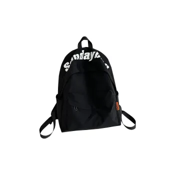 ADOONGA Nylon Backpack Unisex Black