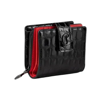 CL LUBOTING Cow Leather Wallet Women's Black