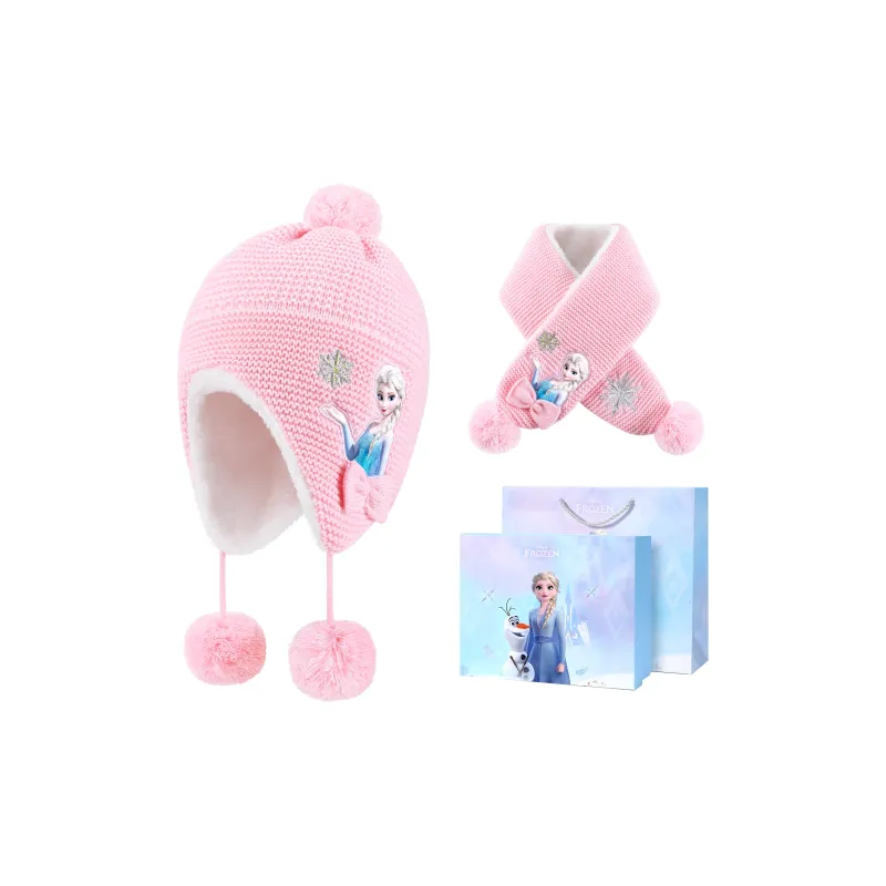 Disney Frozen Series Acrylic Beanies Kids' Pink-5