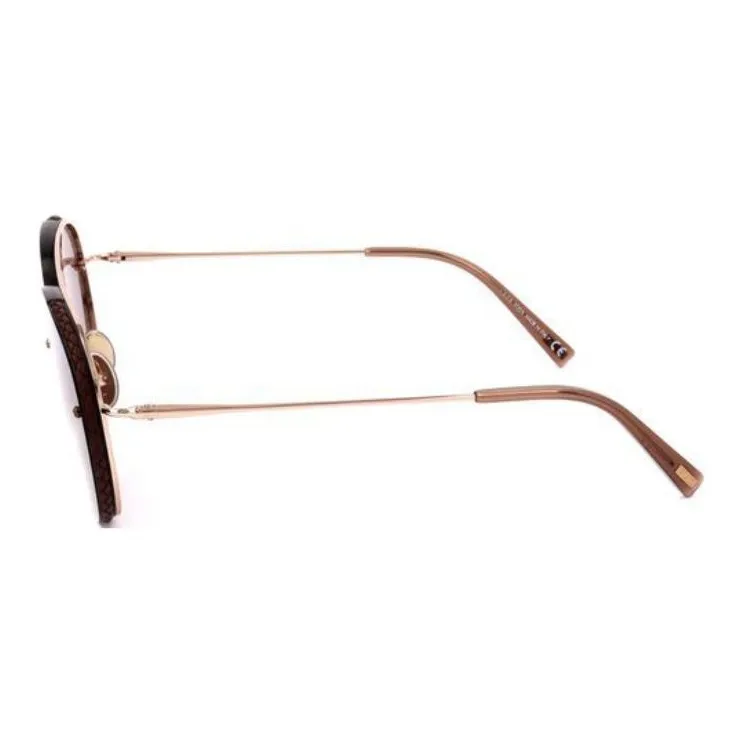TOD'S Subject To Official Website Round Sunglasses Unisex Gold-2