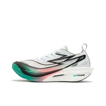 361° Flying Flame 3.5 Cushioning Anti Slip And Wear Resistant Low Top Running Shoes Unisex White Black Green