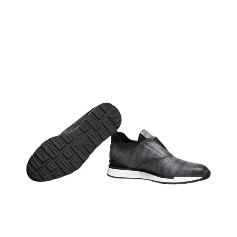 BERLUTI Fast Track Low Top Casual Shoes Men's Gray-4