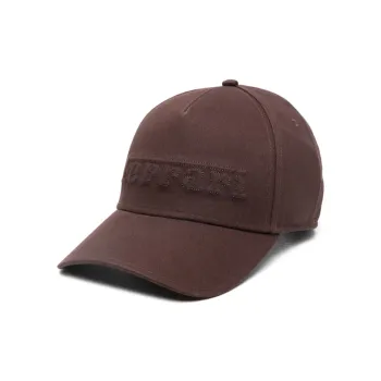 Ferrari Polyester Cotton Baseball Caps Men's Brown