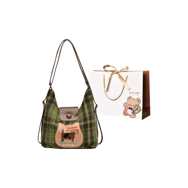 ERANGBEAR Canvas Canvas Bag Backpack Shoulder Bag Regular Women's Multicolor-4