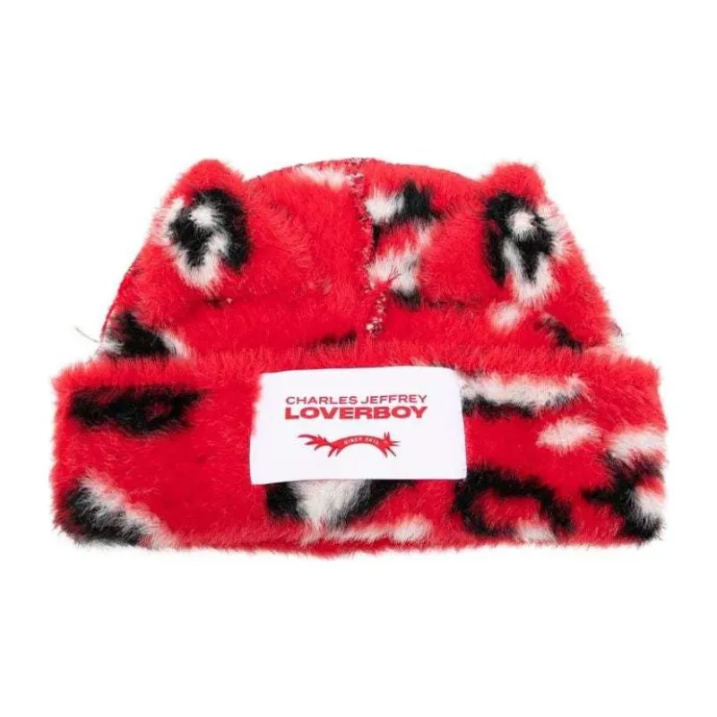 CHARLES JEFFREY Loverboy Leopard Print Beanie-1