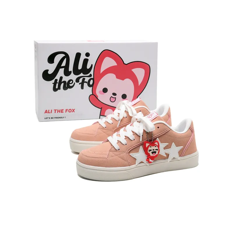 ALI THE FOX Slip Resistant Cushioning Abrasion Resistant Lightweight Breathable Low Top Skateboard Shoes Unisex-10