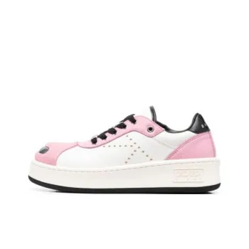 KENZO Kojima Kenji Hoops Low Top Stylish Skateboarding Shoes Women's Pink White