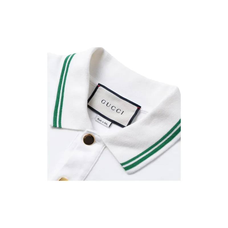 Gucci white collar shops shirt