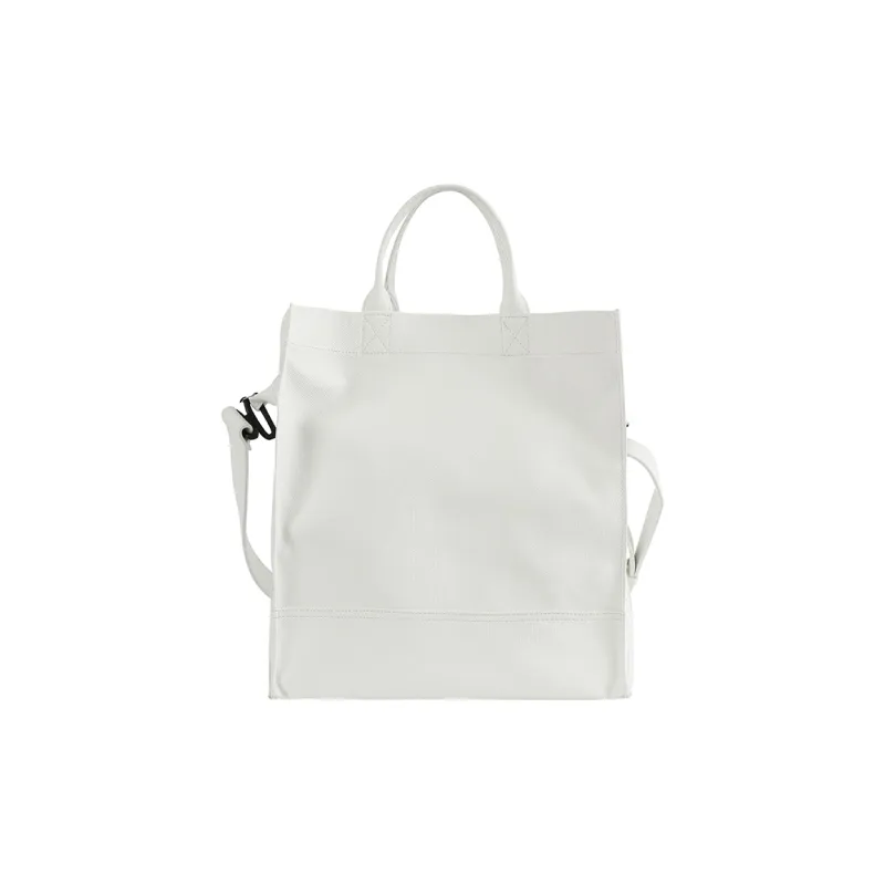 Crying Center PU Handbag, Crossbody Bag Unisex White/Ink Blue-1
