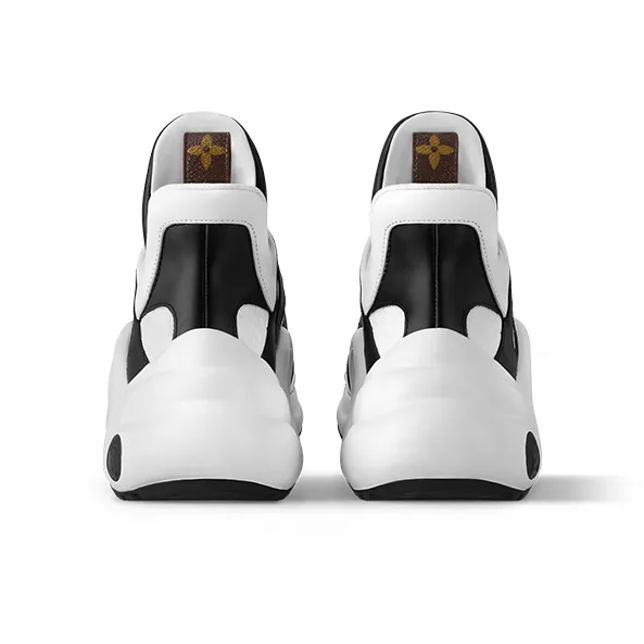 LOUIS VUITTON Archlight Low-Top Casual Shoes 5cm Women's White Black-3