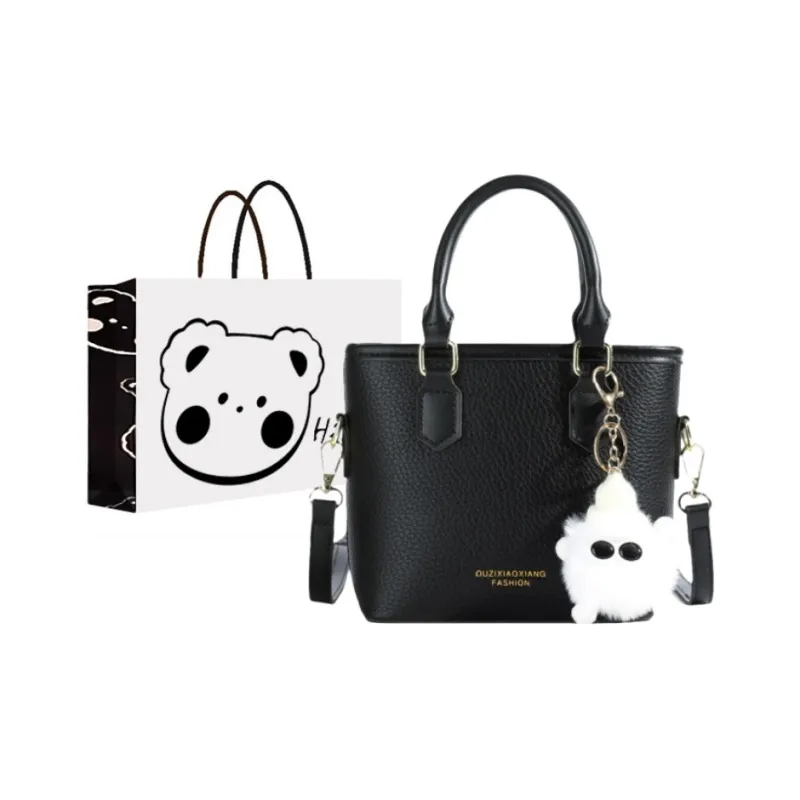 NX DOUGHNUT PU Shoulder Bag Crossbody Bag Handbag Women's Ecru Coffee Black-5