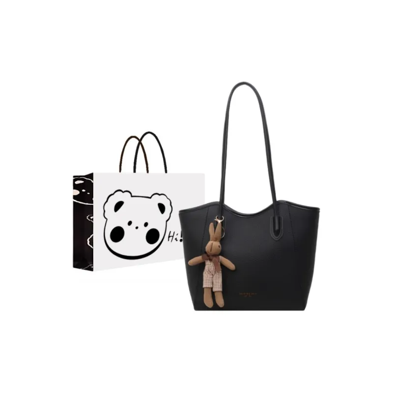 NX DOUGHNUT PU Shoulder Bag Regular Women's Ecru Black Khaki Brown-3