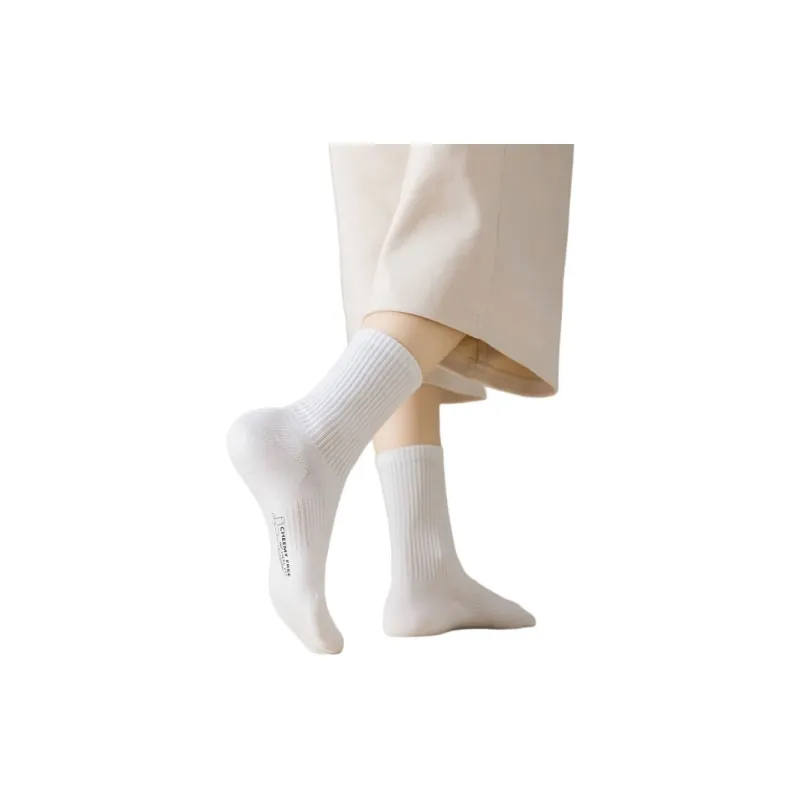 Cheemy Free Mid Calf Socks Women's 4 Pack Black-1