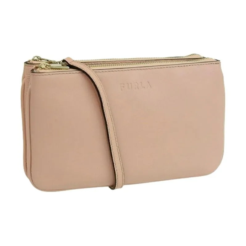 Furla Leather Crossbody Bag, Shoulder Bag Mini Women's Pink-1